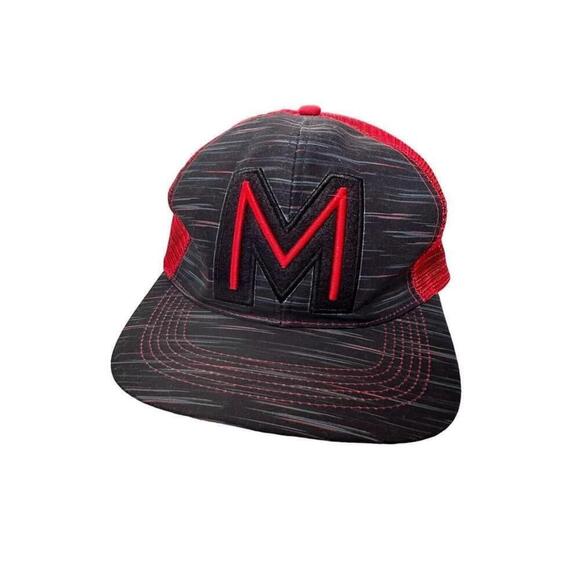 Disney Other - Disney Parks Adult Adjustable Flat Brim Mickey Mouse M Snapback Baseball Cap Hat